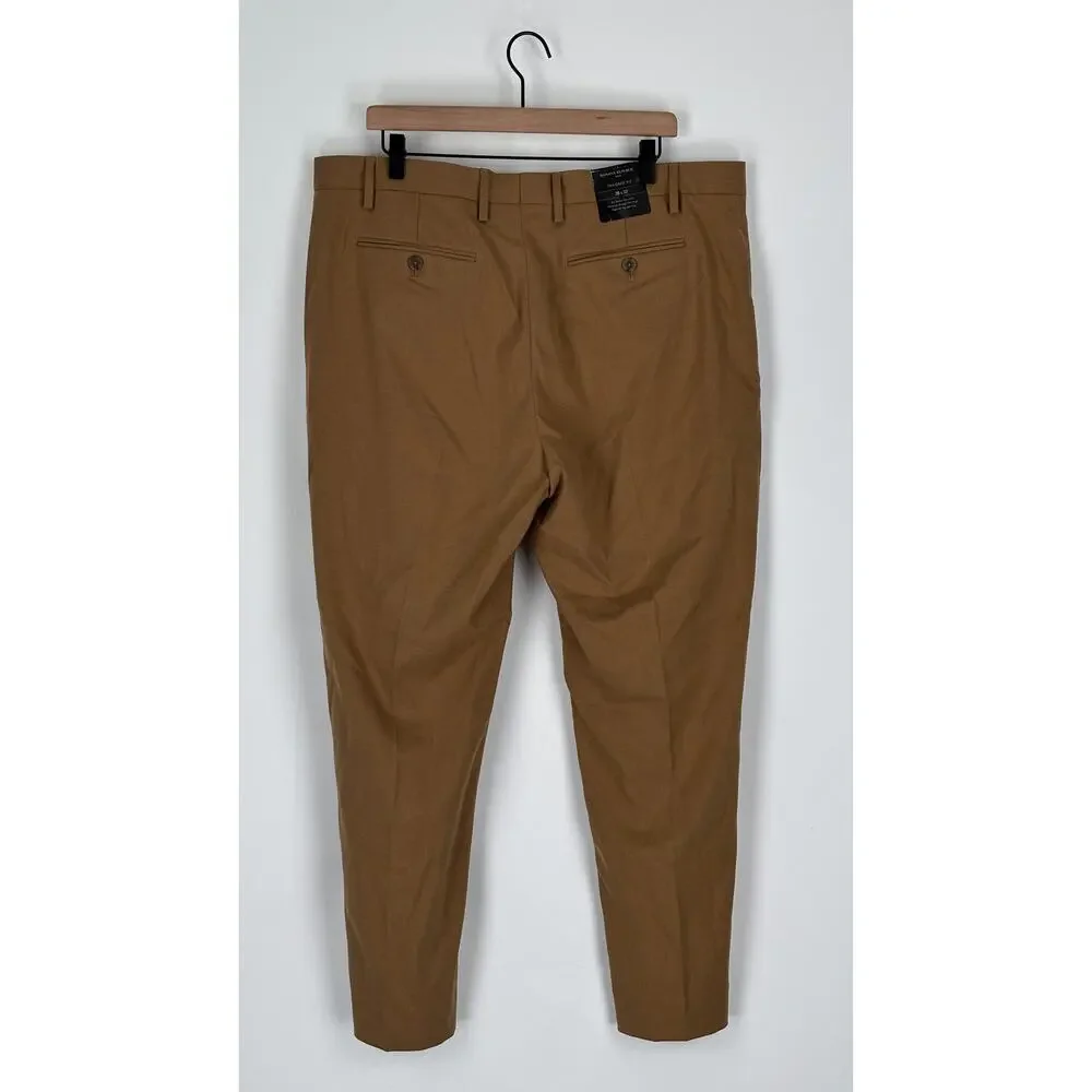 Banana Republic Tailored Fit Suit Trouser Pant Camel Mens Size 38x32 New
